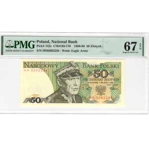 PRL, 50 złotych 1988, seria HM