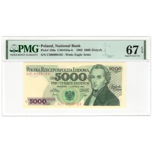 PRL, 5000 złotych 1982, seria CM