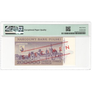 PRL, 200 000 złotych 1989, WZÓR No 0982*, seria A 0000000