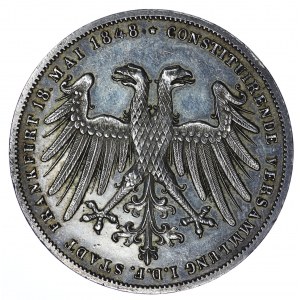 Germany, 2 guldens, 1848, Frankfurt
