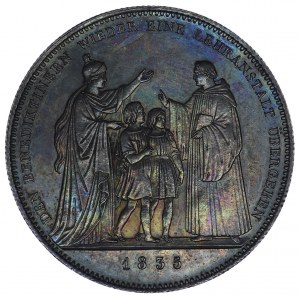 Germany, Bavaria, Ludwig I (1825-1848). Historical Thaler, commemorating the donation of a school to the Benedictine order 1835, Munich.
