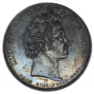 Germany, Bavaria, Ludwig I (1825-1848). Historical Thaler, commemorating the donation of a school to the Benedictine order 1835, Munich.