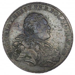 Polska, Fryderyk Chrystian, Talar Lipsk 1763 IFóF