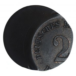 Nemecko, 2 fennig - destrukt