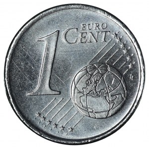 Niemcy, 1 euro cent 2002 A - stal niepokryta miedzią