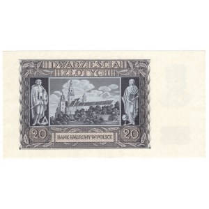 Polska, 20 złotych 1940, seria G