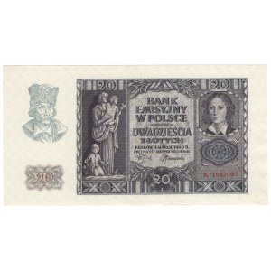 Polska, 20 złotych 1940, seria K