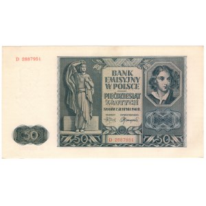 Polska, 50 złotych 1941, seria D