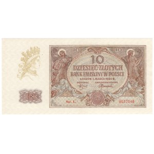 Polska, 10 złotych 1940, seria L.