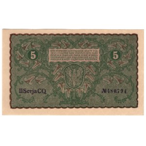 Polska, 5 marek polskich 1919, II Serja CQ