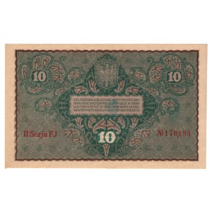 Polska, 10 marek polskich 1919, II Serja FJ