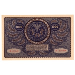 Polska, 1000 marek polskich 1919, III Serja B