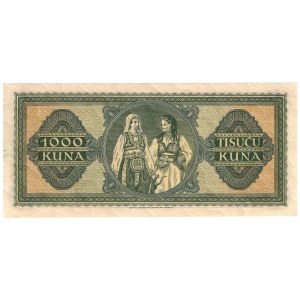 Croatia, 1000 kuna 1943