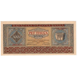 Chorwacja, 5000 kuna 1943