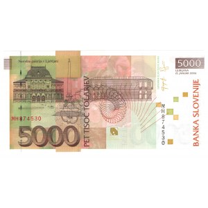 Słowenia, 5 000 tolarjev 2004, seria MH