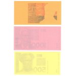 Croatie, série de 9 billets test