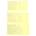 Croatie, série de 9 billets test