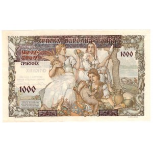 Serbie, 1000 dinars 1941