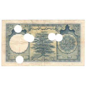 Liban, 100 livres 1958 - anulowany