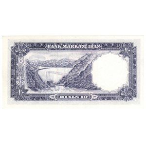 Iran, 10 rials 1958