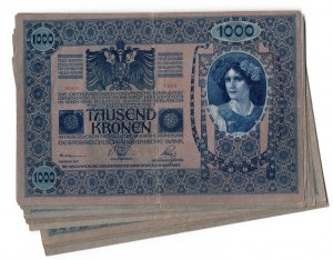 Austria, 100 corone 1902 - serie di 10 pezzi