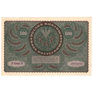 Polska, 500 marek polskich 1919, II Serja D