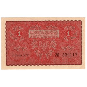 Poland, 1 Polish mark 1919, 1st Series KT