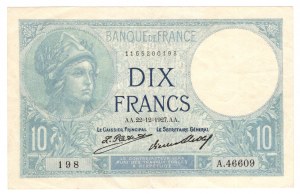Francia, 10 franchi 1927