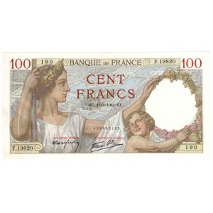 Francja, 100 francs 1941