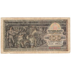 Jugosławia, 100 dinara 1953