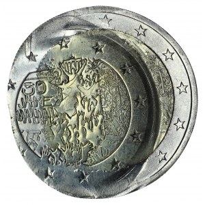 Niemcy, 2 euro 2019, 30-ta rocznica upadku Muru Berlińskiego - fantastyczny destrukt