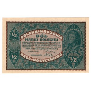 Poland, 1/2 Polish mark 1919