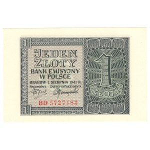 Polen, 1 Zloty 1941, BD-Serie