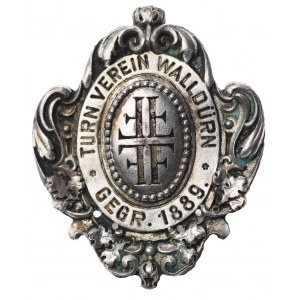 Germany, commemorative badge of the gymnastics club in Walldürn, 1889