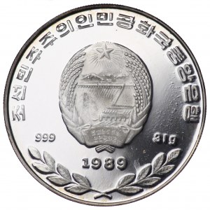 Korea Północna, 500 Won 1989 Wróżka z Góry Kumgang - nakład 2000 sztuk