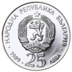 Bułgaria, 25 leva1989 Letnie Igrzyska Olimpijskie