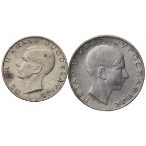 Jugosławia, 20 i 50 dinara 1938 - zesatw 2 sztuk