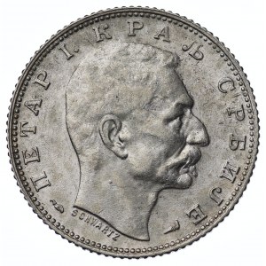 Serbia, 1 dinar, 1915