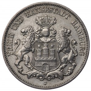 Niemcy, Hamburg, 5 marek 1898 J, Hamburg