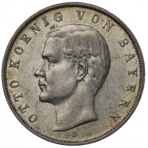 Germany, Bavaria, 3 marks 1909 D