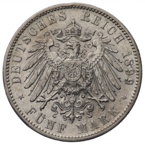 Niemcy, Bawaria, 5 marek 1899 D, Bayern