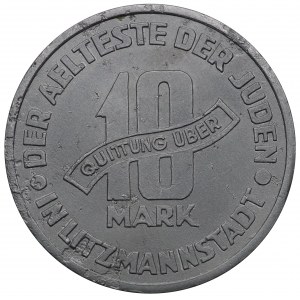 Lodz Ghetto, 10 marks 1943, variety 1/1