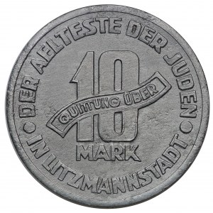 Lodz ghetto, 10 marks 1943, variety 3/2