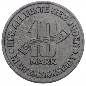 Lodz Ghetto, 10 marks 1943, variety 6/4