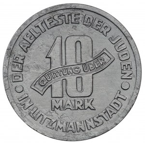 Lodz ghetto, 10 marks 1943, variety 3/5