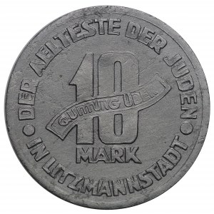 Lodz ghetto, 10 marks 1943, variety 8/3