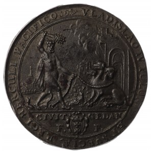 Polska, Władysław IV Waza, Medal 1637 - stara kopia kolekcjonerska
