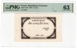 Francia, 5 livres 1793