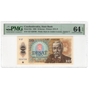 Czechoslovakia, 10 korun 1986