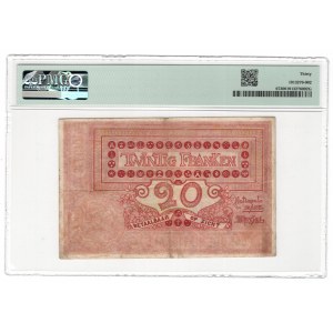 Belgia, 20 francs 1910-20